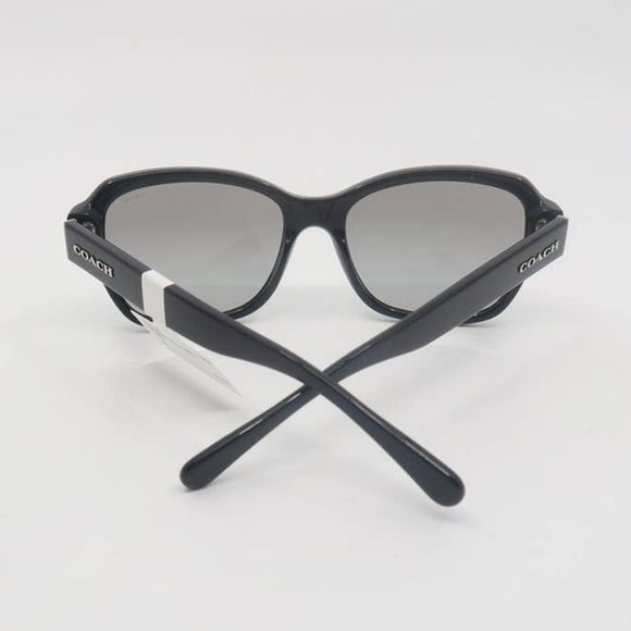 COACH HC8232 5510/11 New Black/Gray Gradient Rectangle Women's Sunglasses - Picture 6 of 7